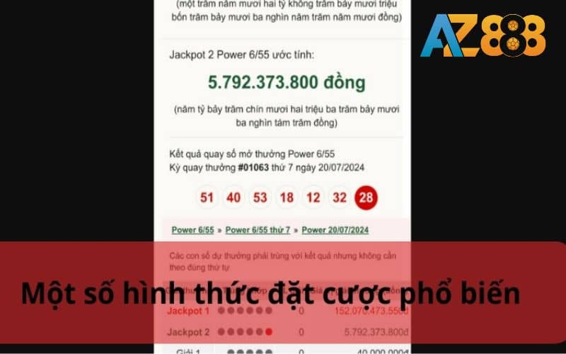 Các hình thức cược trong xổ số điện toán